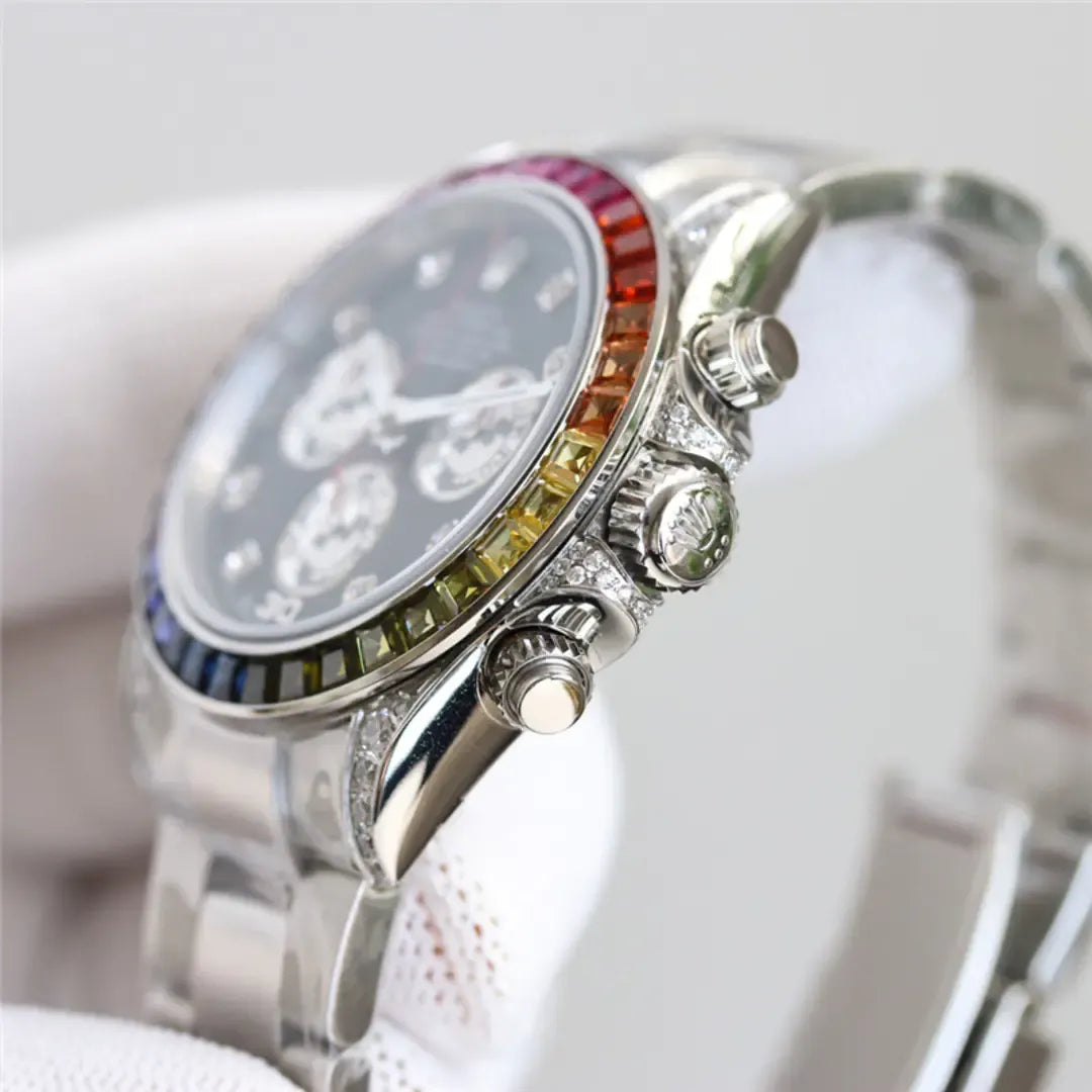 Cosmograph Daytona 116599 RBOW Diamond Silver Stainless Steel 40mm