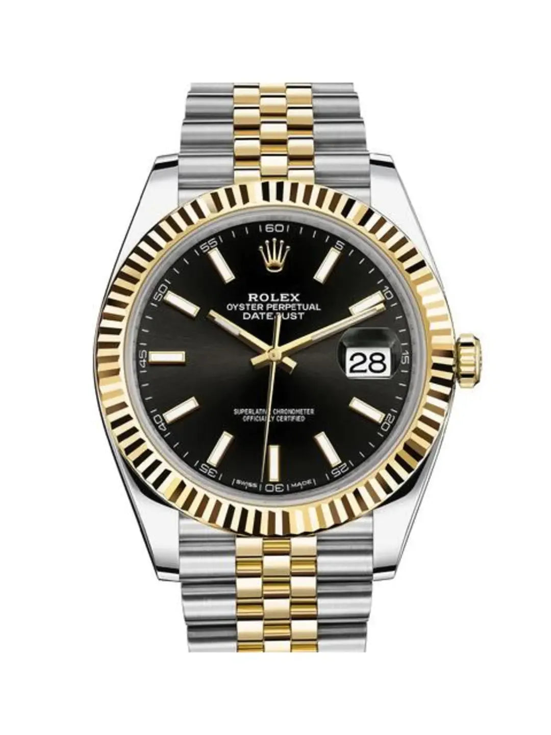 Datejust 126334 Black Dial Fluted Bezel Oyster Bracelet 41mm&36mm