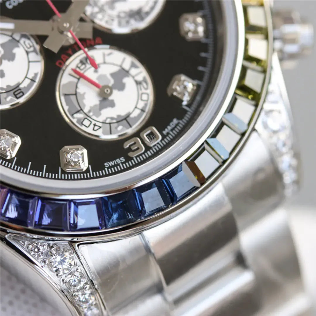 Cosmograph Daytona 116599 RBOW Diamond Silver Stainless Steel 40mm