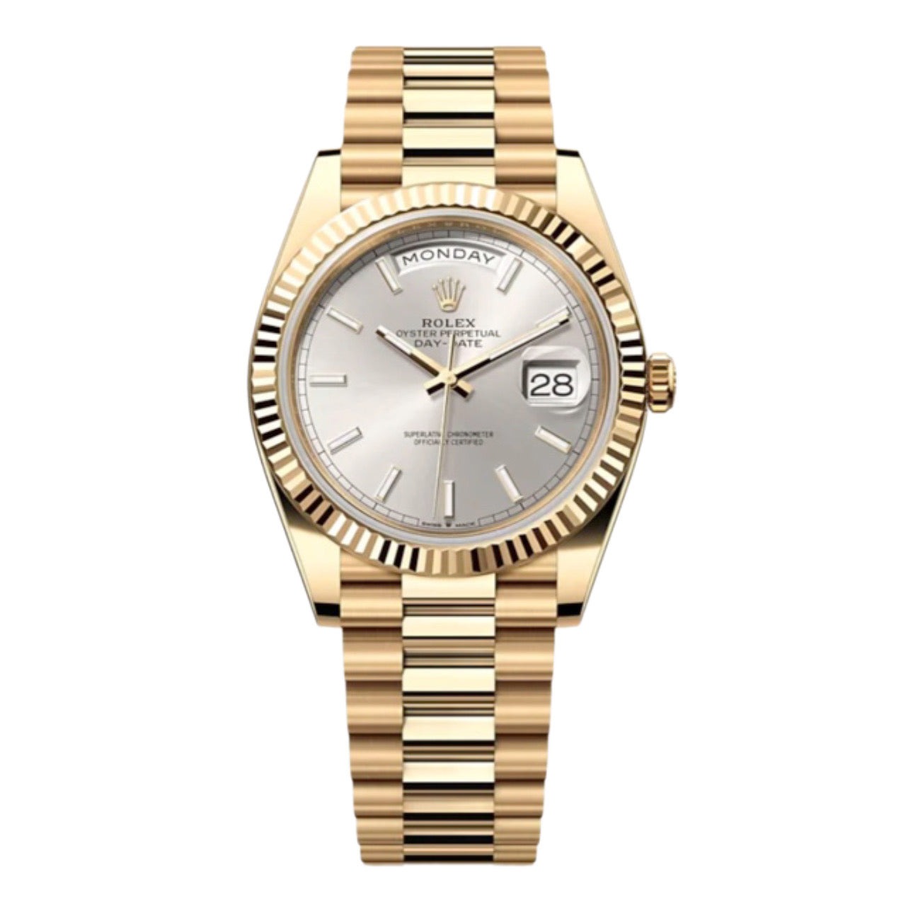 Rolex Day-Date 40 mm Silver Dial 228238