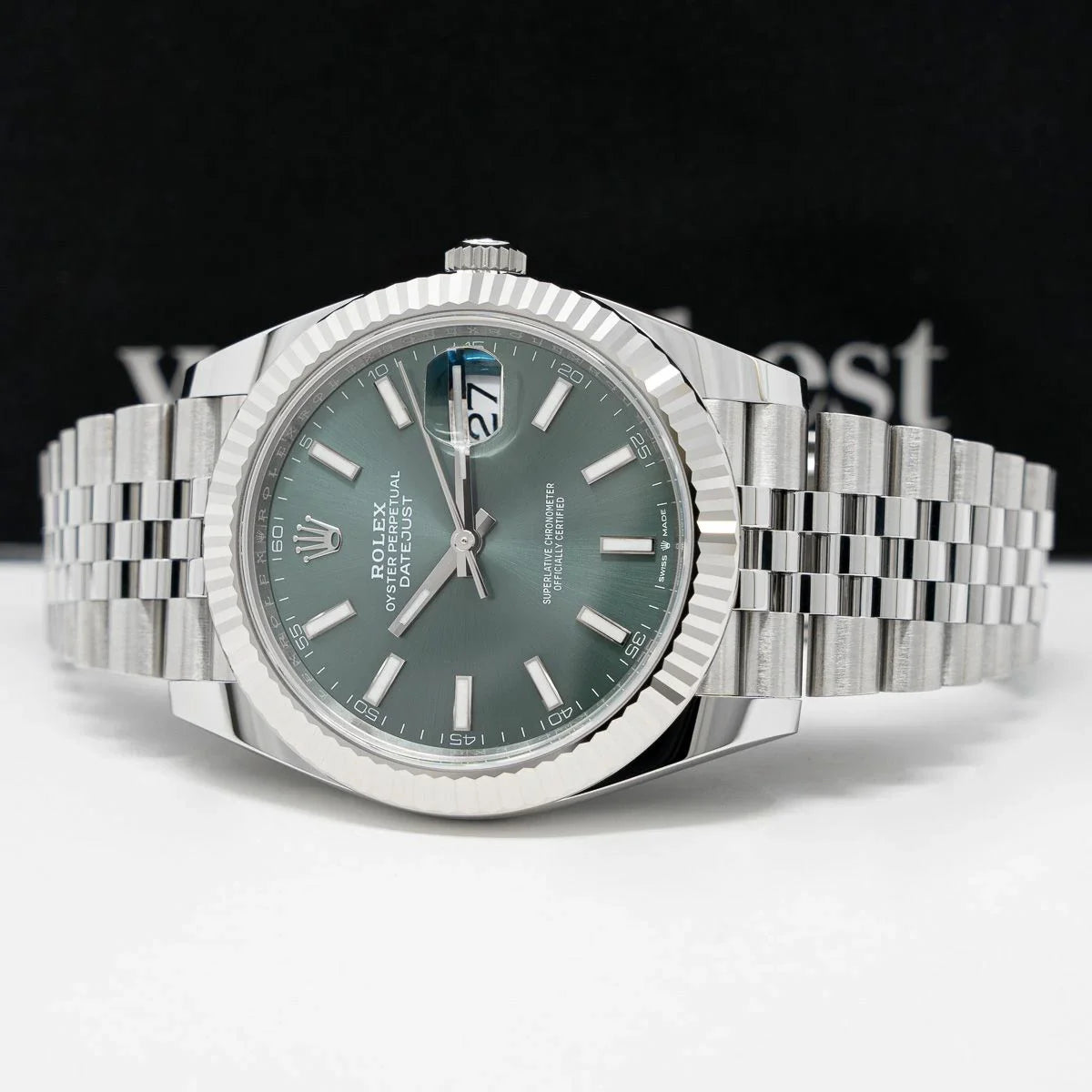 Rolex Datejust 41mm Green Dial 126334 Jubilee
