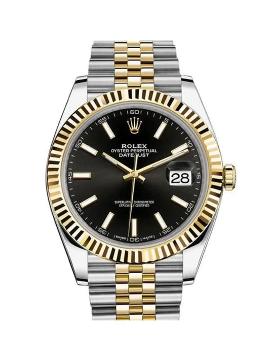 Datejust 126334 Black Dial Fluted Bezel Oyster Bracelet 41mm&36mm
