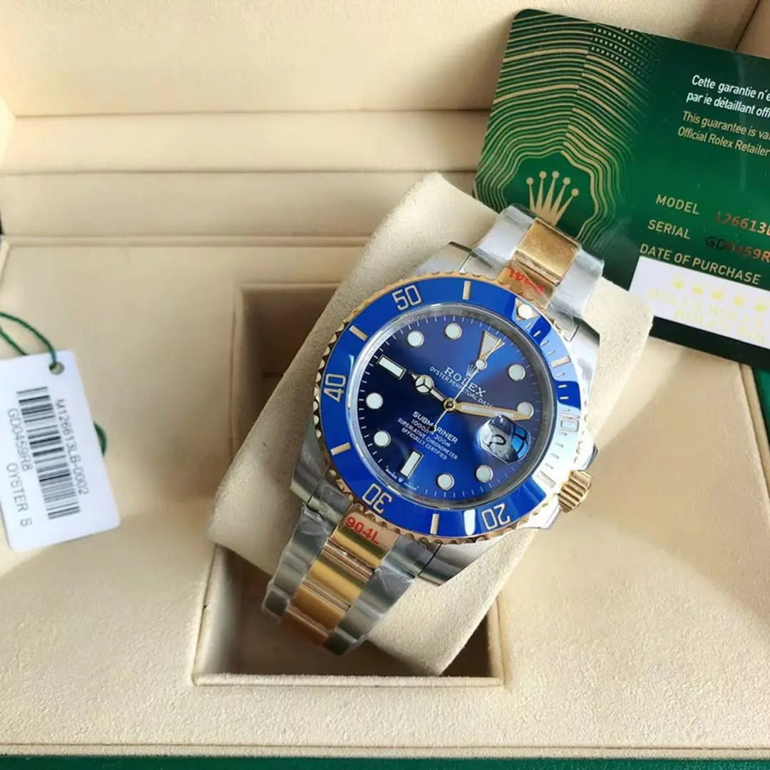 Submariner 126613LB 40mm Two Tone Oyster Bracelet Blue Dial Watch