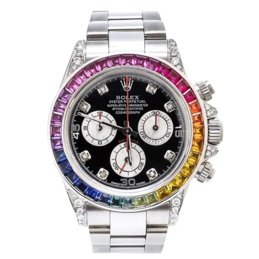 Cosmograph Daytona 116599 RBOW Diamond Silver Stainless Steel 40mm