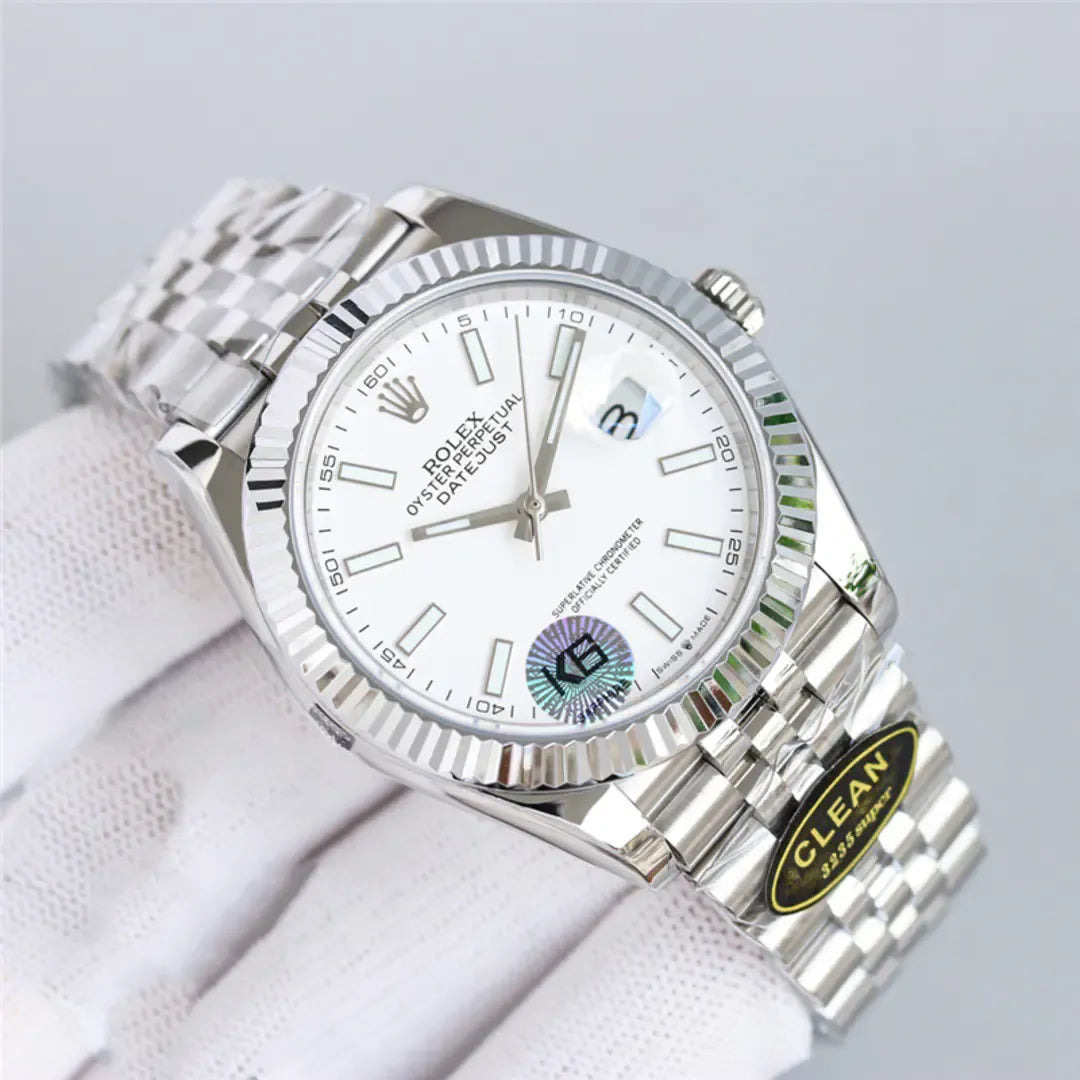 Datejust 126334 White Index Oyster 41mm&36mm Stainless Steel Watch