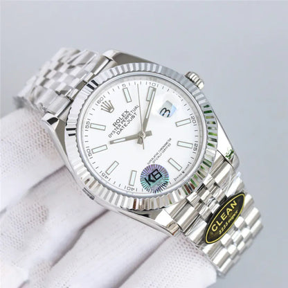 Datejust 126334 White Index Oyster 41mm&36mm Stainless Steel Watch